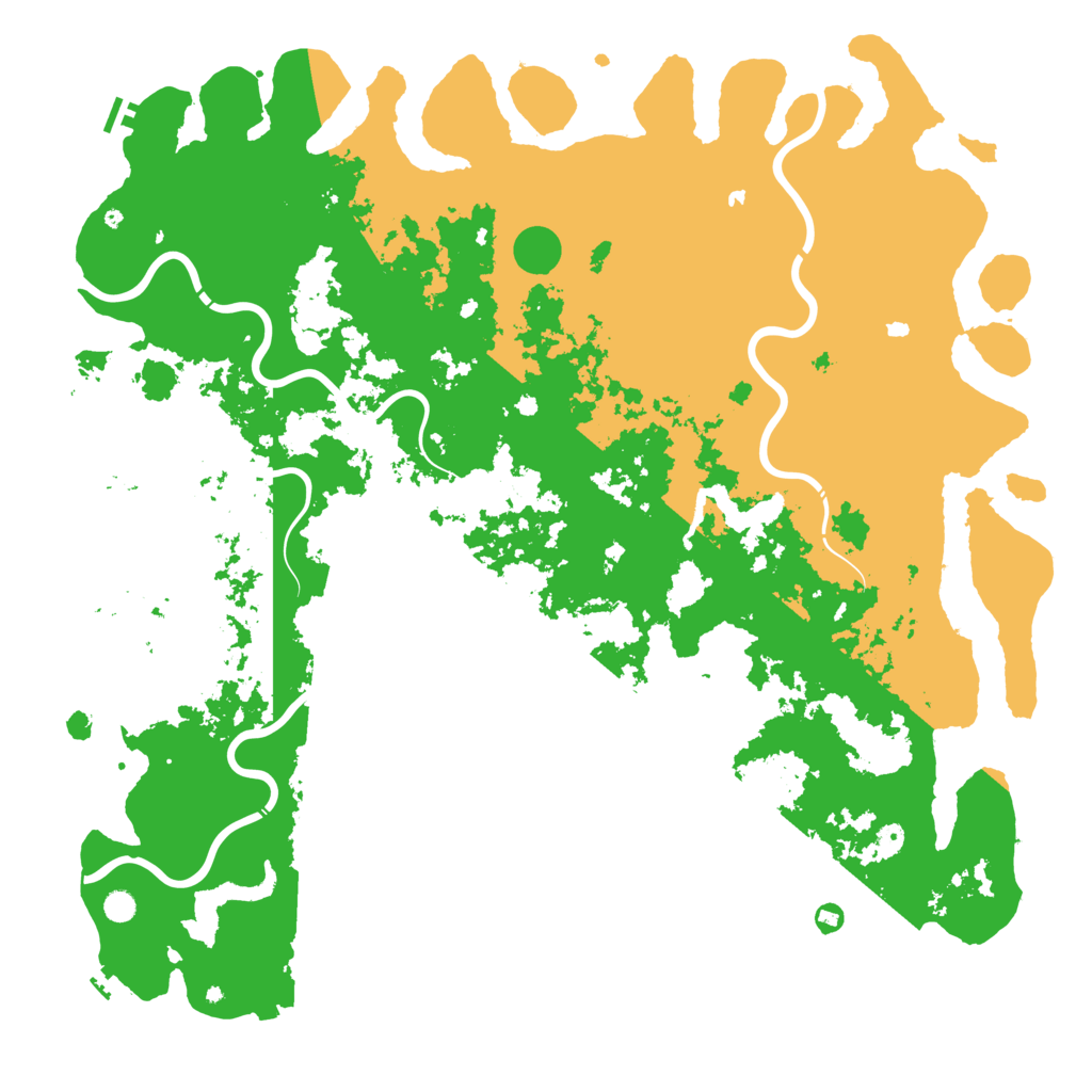 Biome Rust Map: Procedural Map, Size: 6000, Seed: 1304