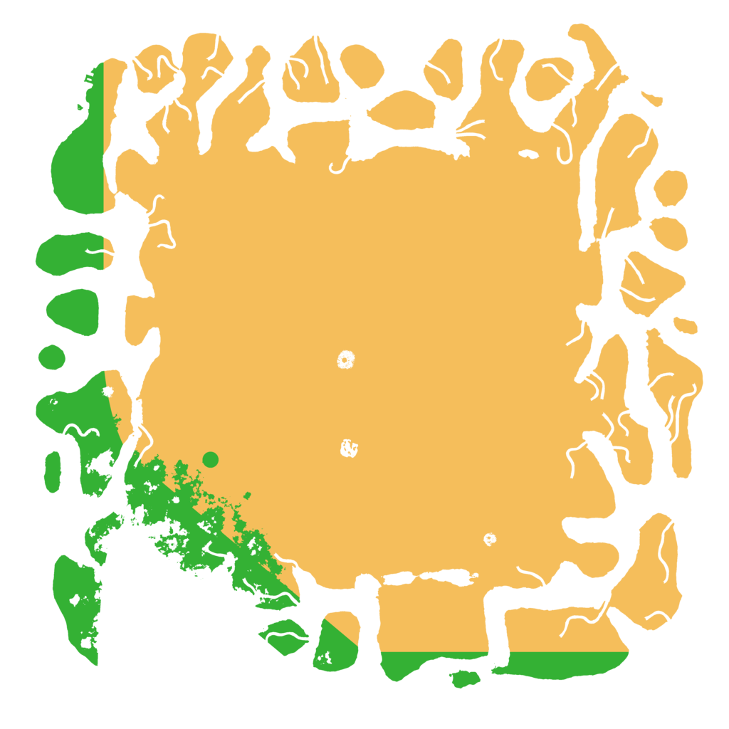 Biome Rust Map: Procedural Map, Size: 6000, Seed: 1304