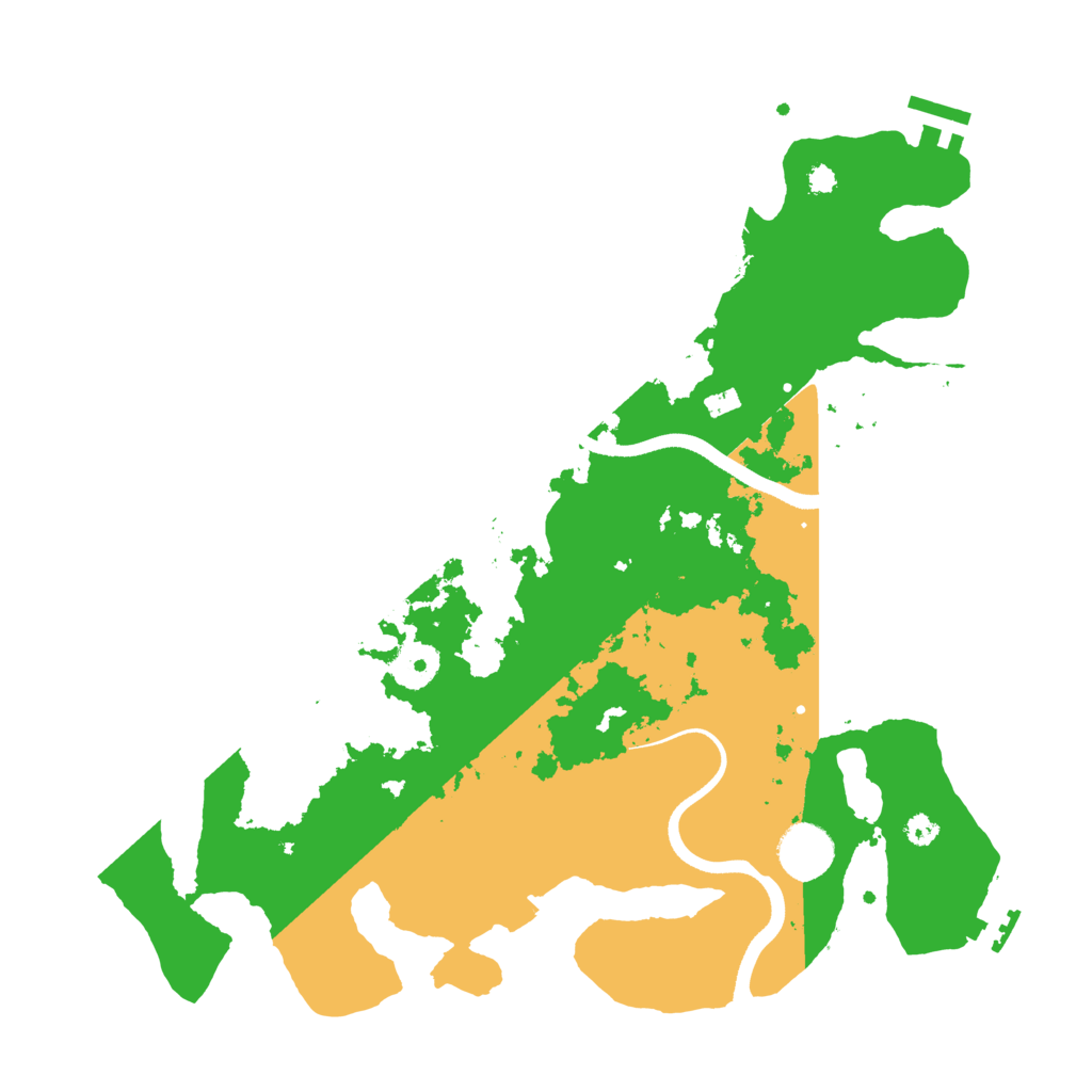 Biome Rust Map: Procedural Map, Size: 3500, Seed: 496665