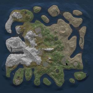 Thumbnail Rust Map: Procedural Map, Size: 4000, Seed: 246460906, 14 Monuments