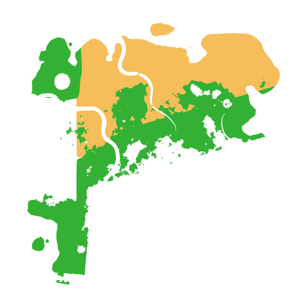 Biome Rust Map: Procedural Map, Size: 3500, Seed: 110654