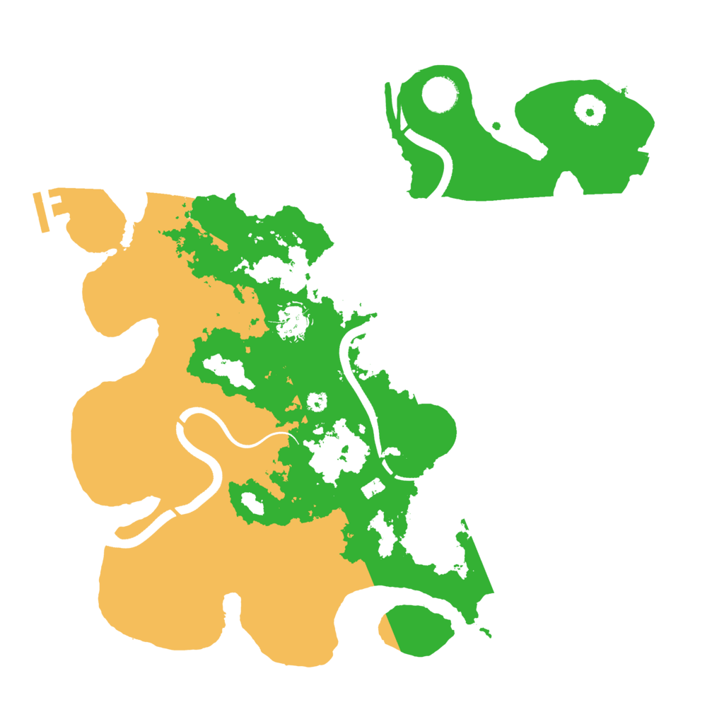 Biome Rust Map: Procedural Map, Size: 3600, Seed: 881501