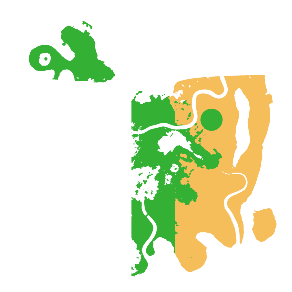 Biome Rust Map: Procedural Map, Size: 3500, Seed: 514595