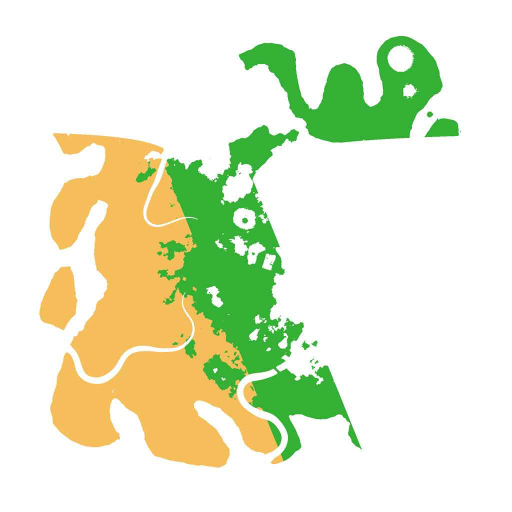 Biome Rust Map: Procedural Map, Size: 3500, Seed: 755791