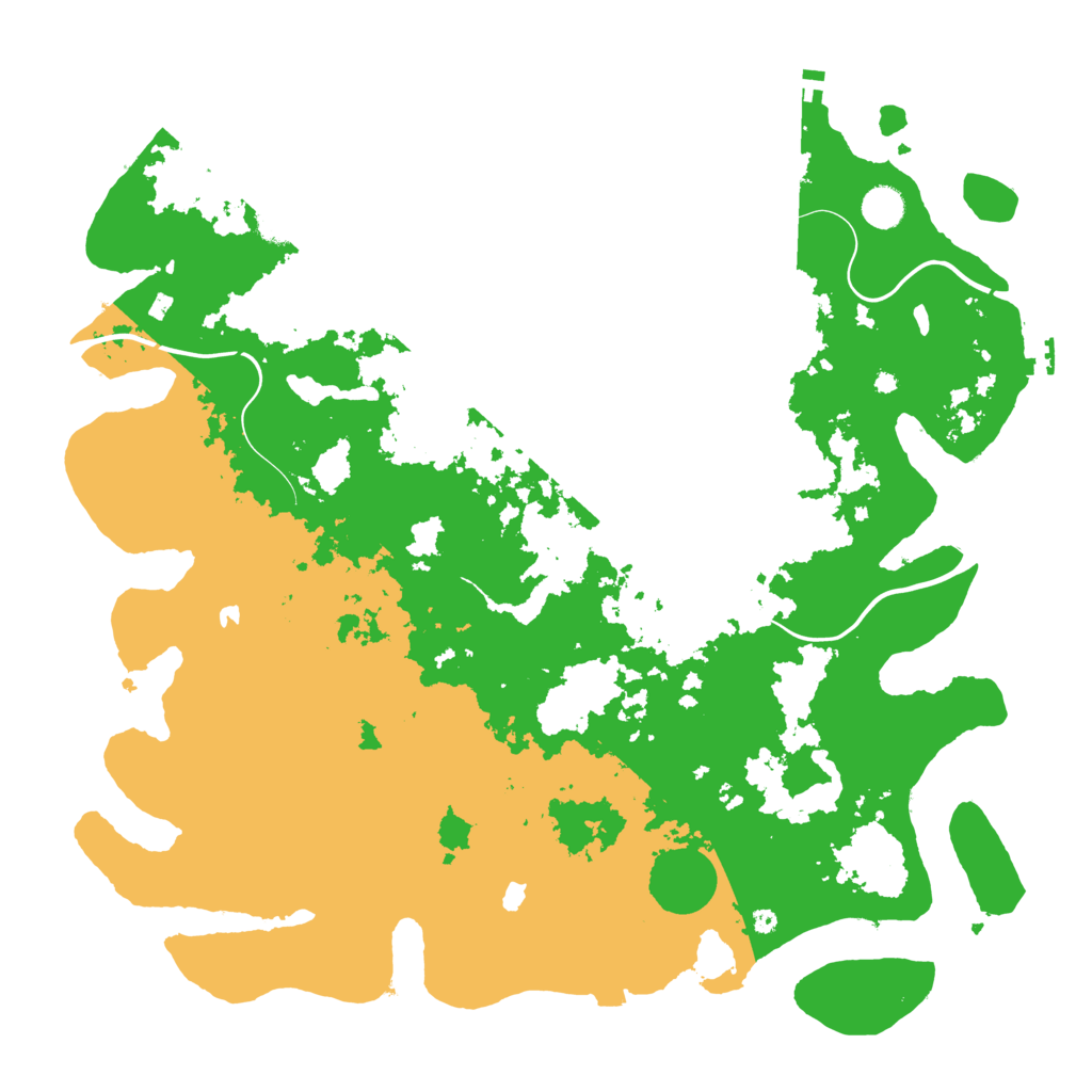 Biome Rust Map: Procedural Map, Size: 4500, Seed: 1497824554