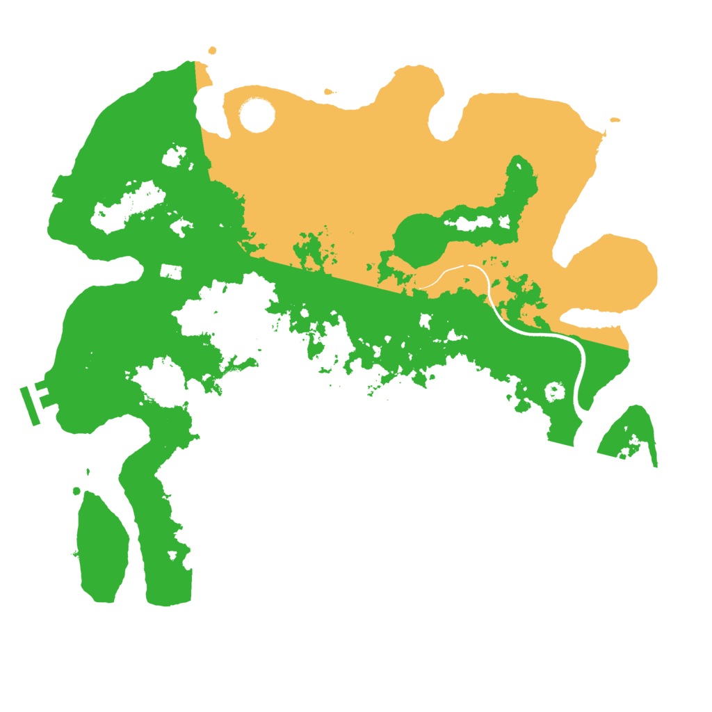 Biome Rust Map: Procedural Map, Size: 3600, Seed: 550936