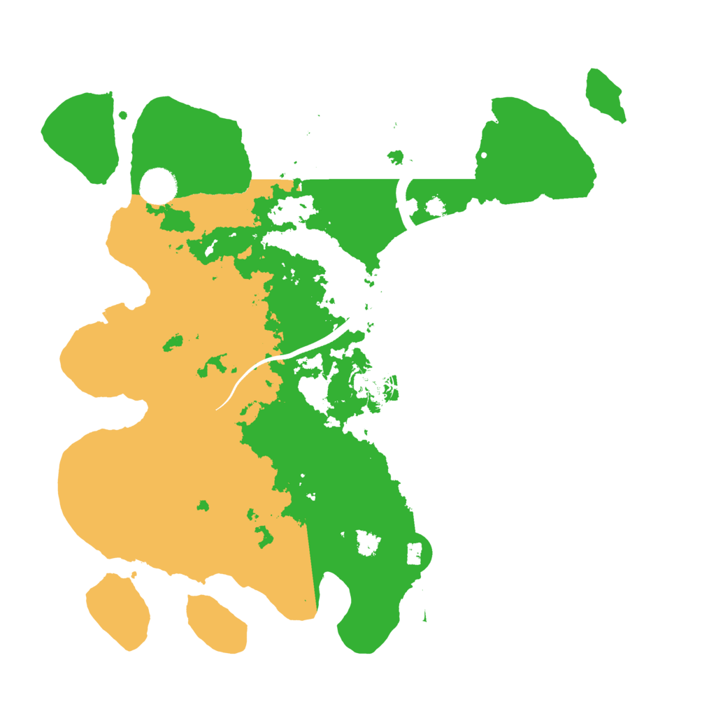 Biome Rust Map: Procedural Map, Size: 3500, Seed: 259555488