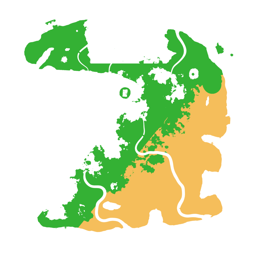 Biome Rust Map: Procedural Map, Size: 3700, Seed: 458