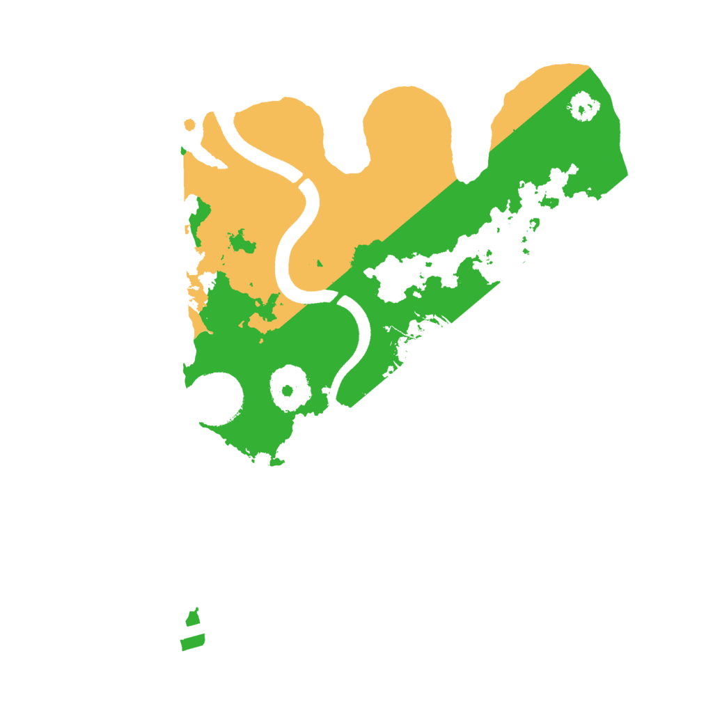 Biome Rust Map: Procedural Map, Size: 2500, Seed: 558995457