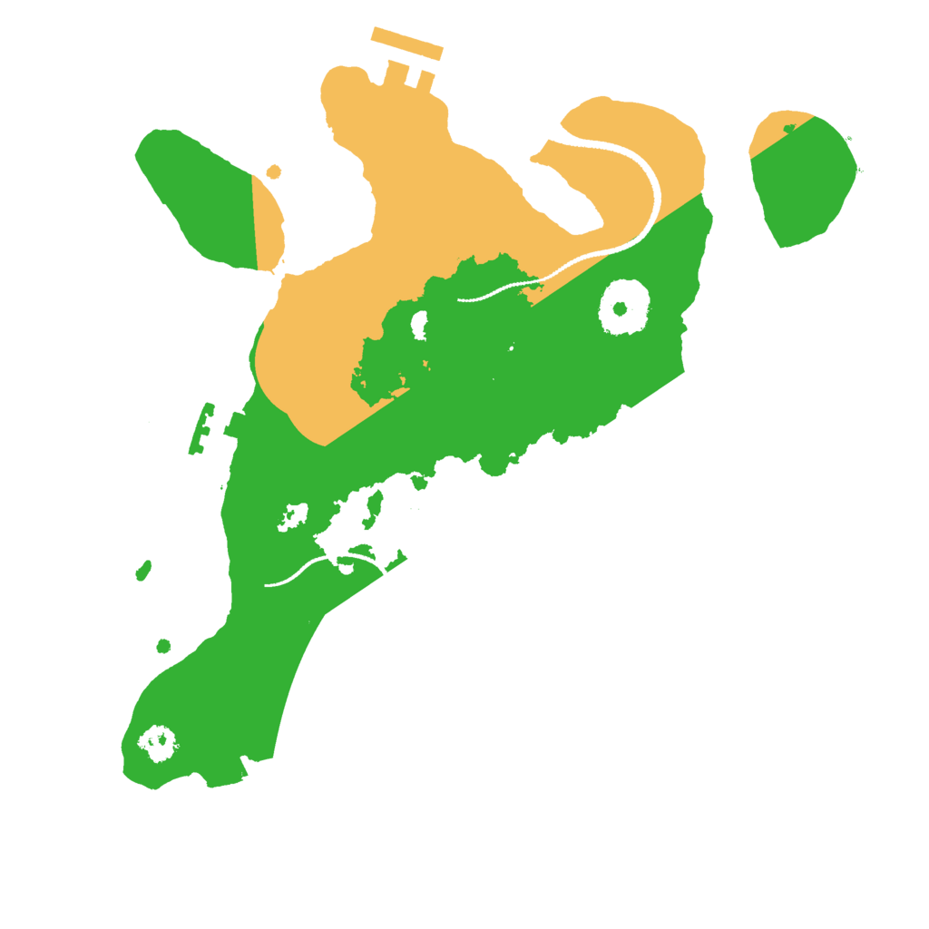 Biome Rust Map: Procedural Map, Size: 2600, Seed: 16