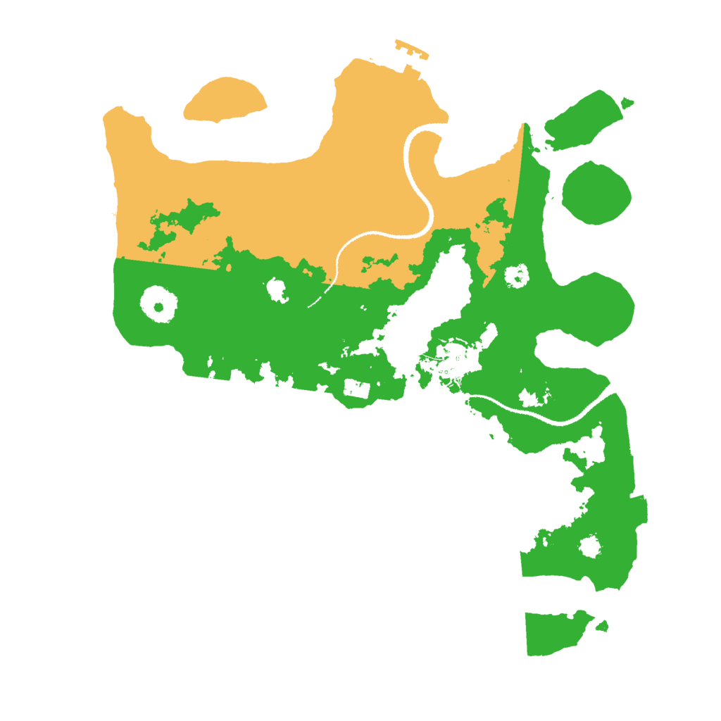 Biome Rust Map: Procedural Map, Size: 3000, Seed: 2360