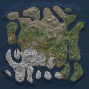 Thumbnail Rust Map: Procedural Map, Size: 4250, Seed: 3, 15 Monuments