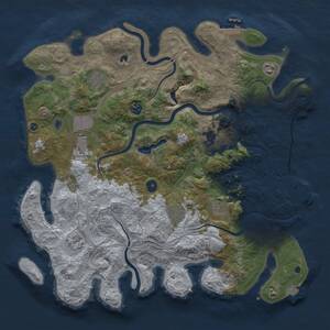 Thumbnail Rust Map: Procedural Map, Size: 4250, Seed: 3, 15 Monuments