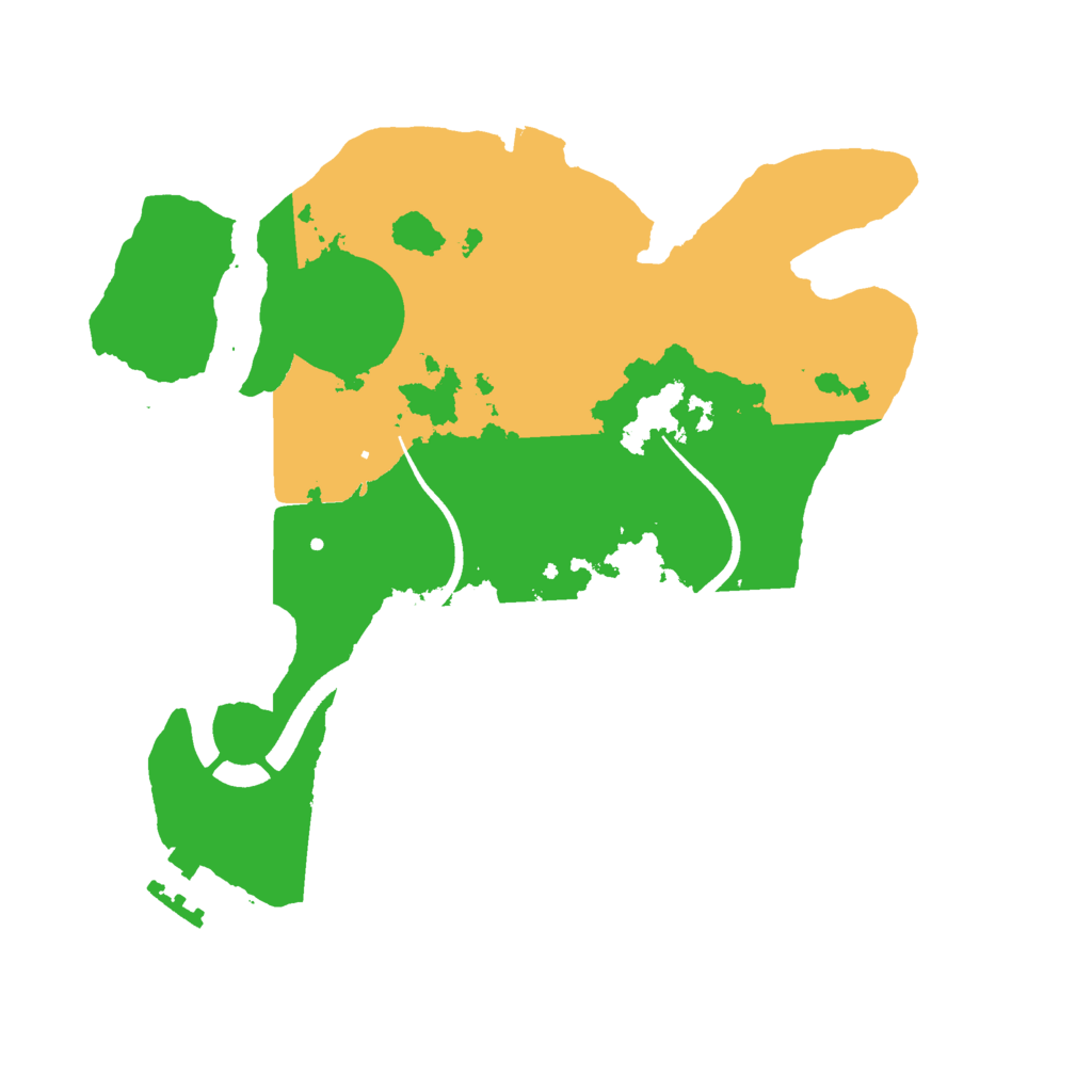 Biome Rust Map: Procedural Map, Size: 2490, Seed: 7738