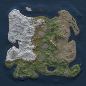 Thumbnail Rust Map: Procedural Map, Size: 3500, Seed: 492248402, 19 Monuments