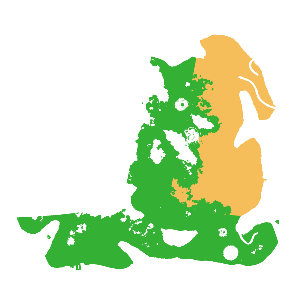 Biome Rust Map: Procedural Map, Size: 3500, Seed: 492248402