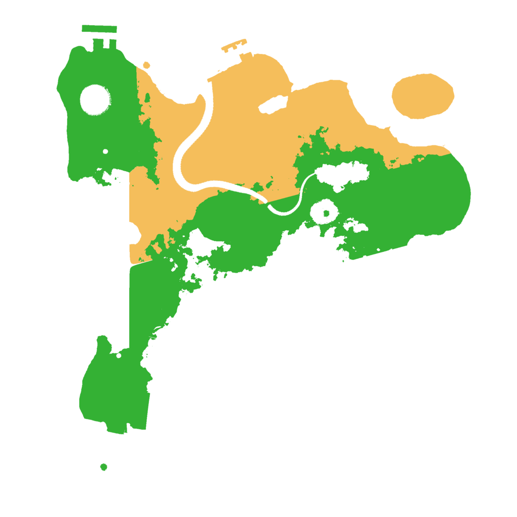 Biome Rust Map: Procedural Map, Size: 3000, Seed: 559936484