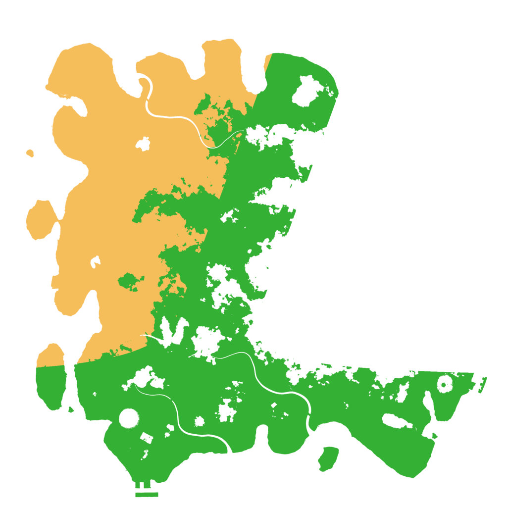 Biome Rust Map: Procedural Map, Size: 4500, Seed: 2031247105