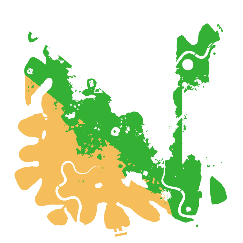 Biome Rust Map: Procedural Map, Size: 4100, Seed: 50605
