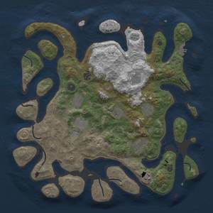 Thumbnail Rust Map: Procedural Map, Size: 4100, Seed: 50605, 13 Monuments