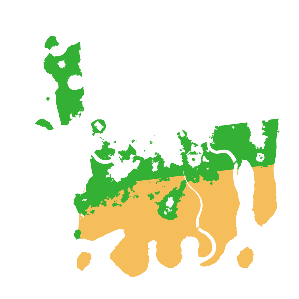 Biome Rust Map: Procedural Map, Size: 3500, Seed: 19845685