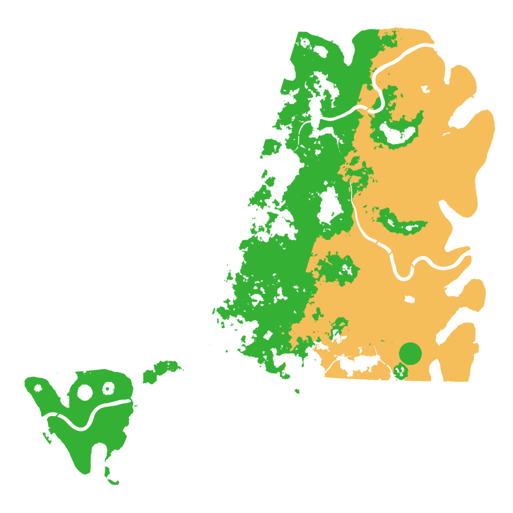 Biome Rust Map: Procedural Map, Size: 6000, Seed: 45755