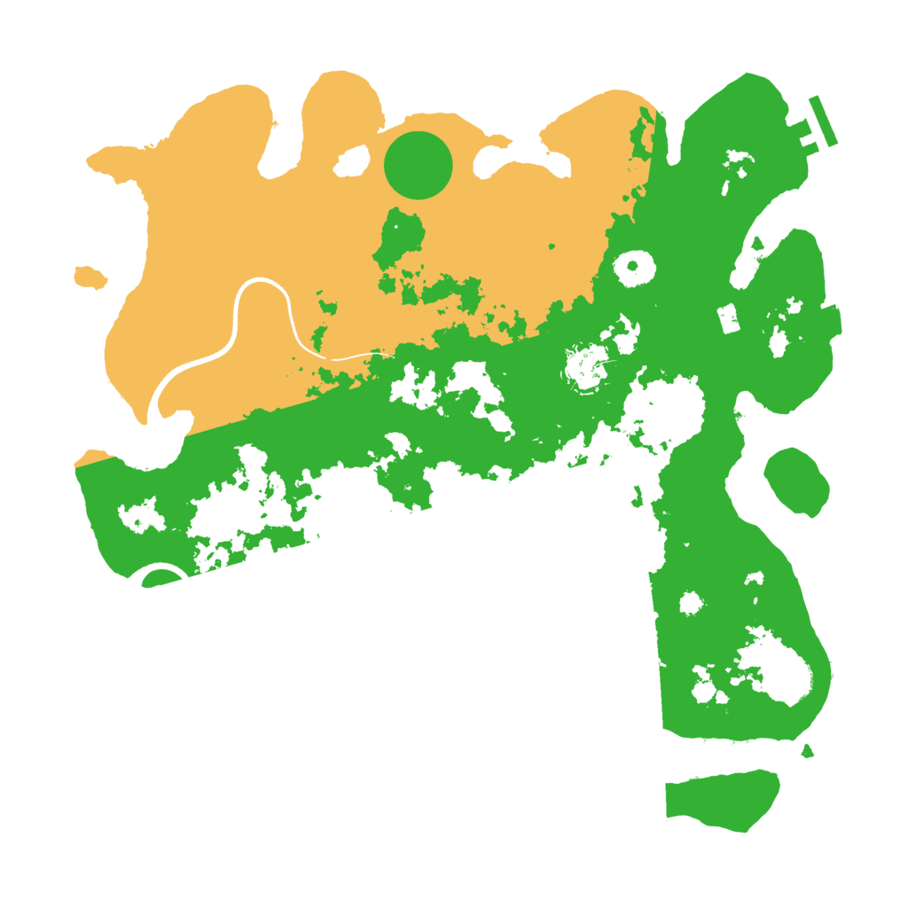 Biome Rust Map: Procedural Map, Size: 3500, Seed: 6545235