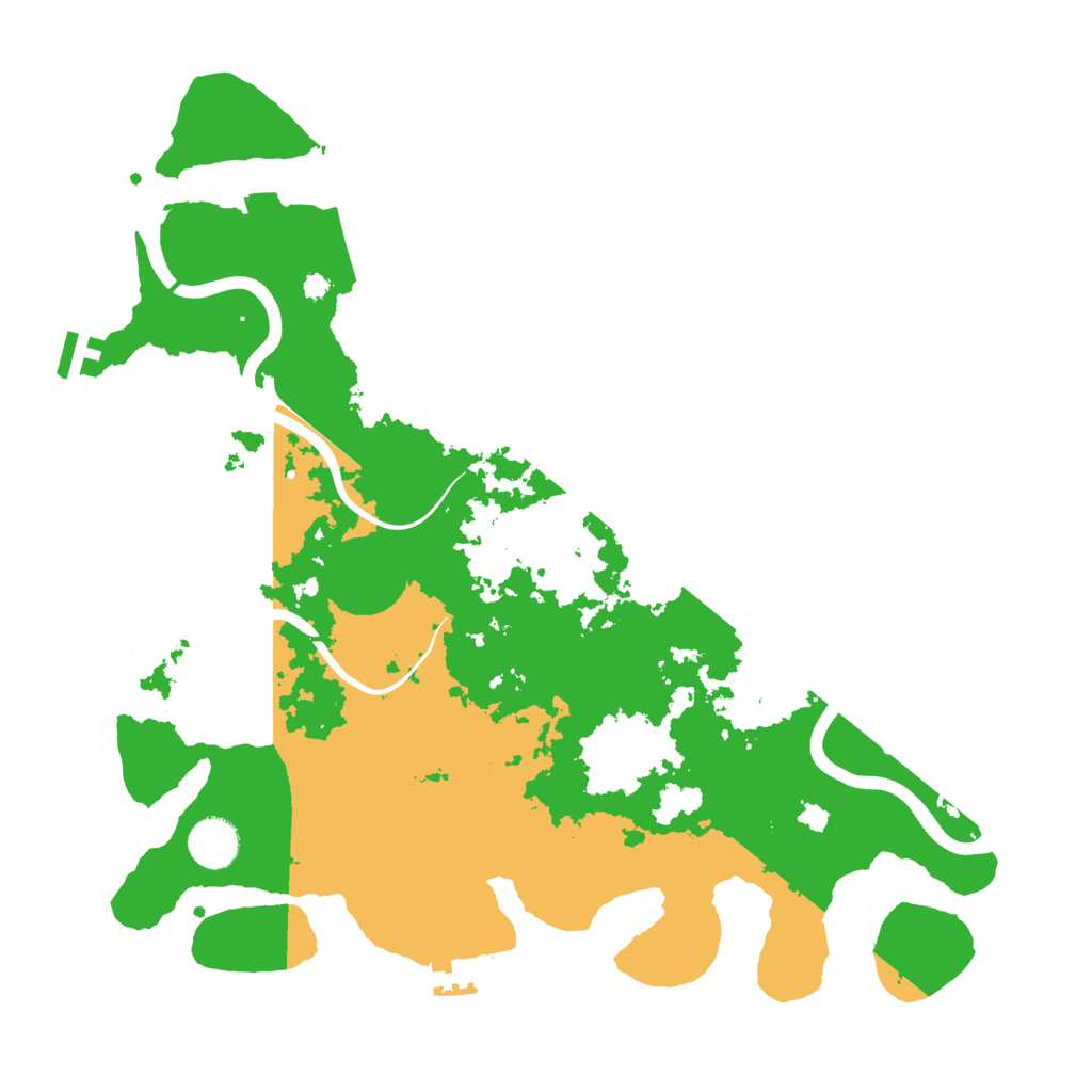 Biome Rust Map: Procedural Map, Size: 3800, Seed: 551609421