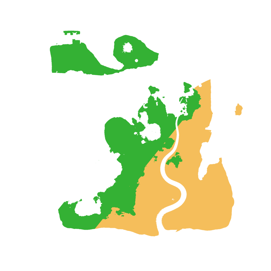 Biome Rust Map: Procedural Map, Size: 2500, Seed: 458