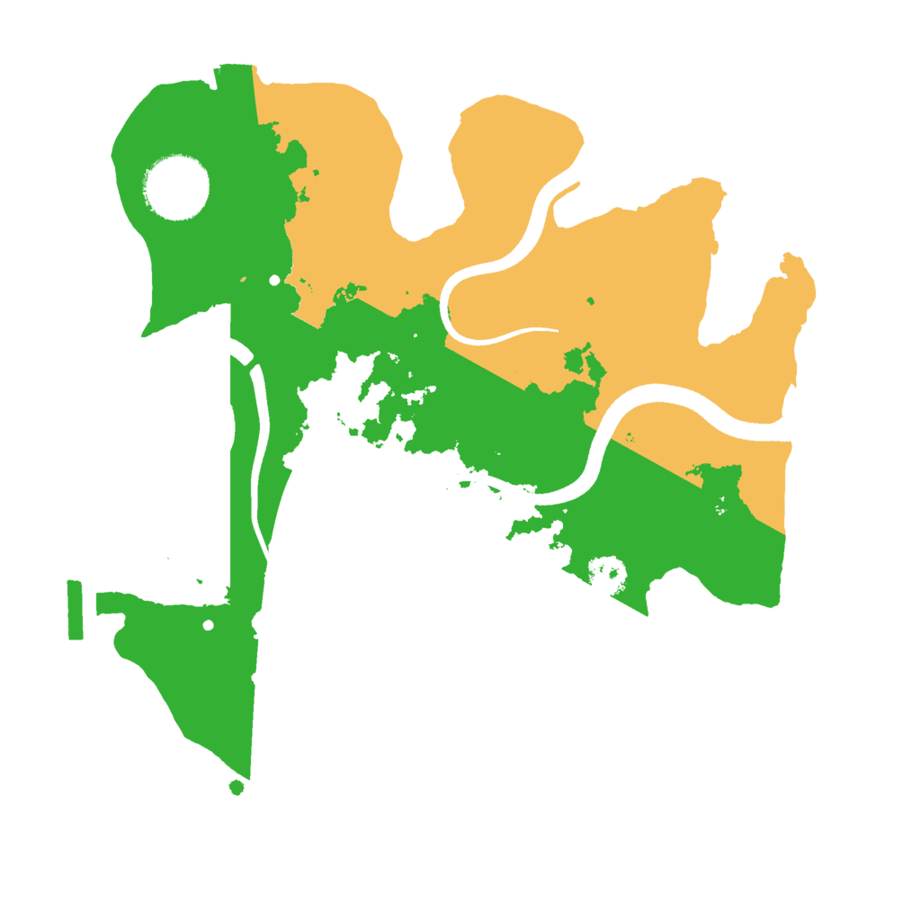 Biome Rust Map: Procedural Map, Size: 2500, Seed: 73721321