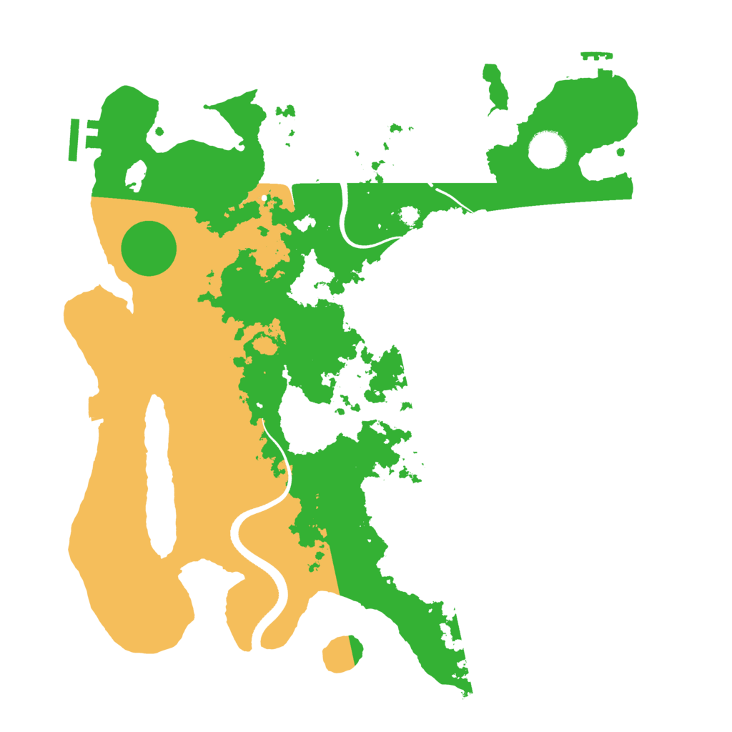 Biome Rust Map: Procedural Map, Size: 3500, Seed: 1947