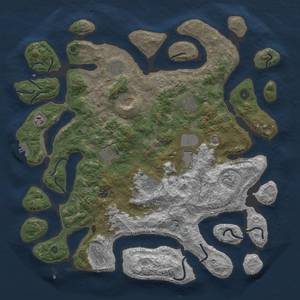 Thumbnail Rust Map: Procedural Map, Size: 4500, Seed: 939040559, 15 Monuments