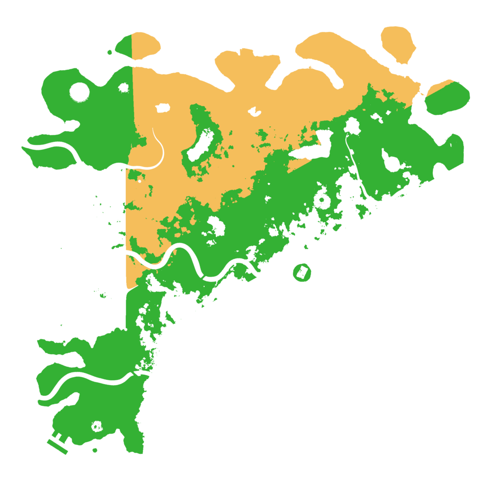 Biome Rust Map: Procedural Map, Size: 4500, Seed: 939040559