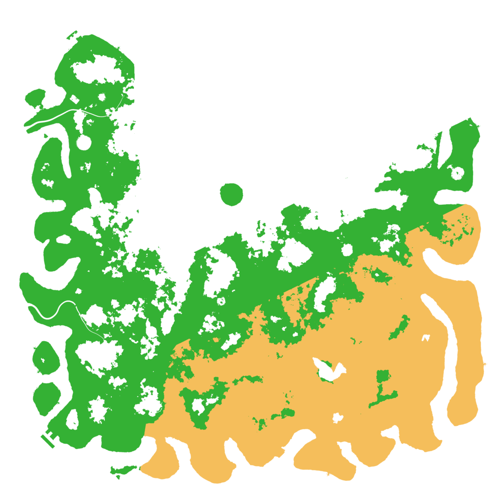 Biome Rust Map: Procedural Map, Size: 6000, Seed: 3114438