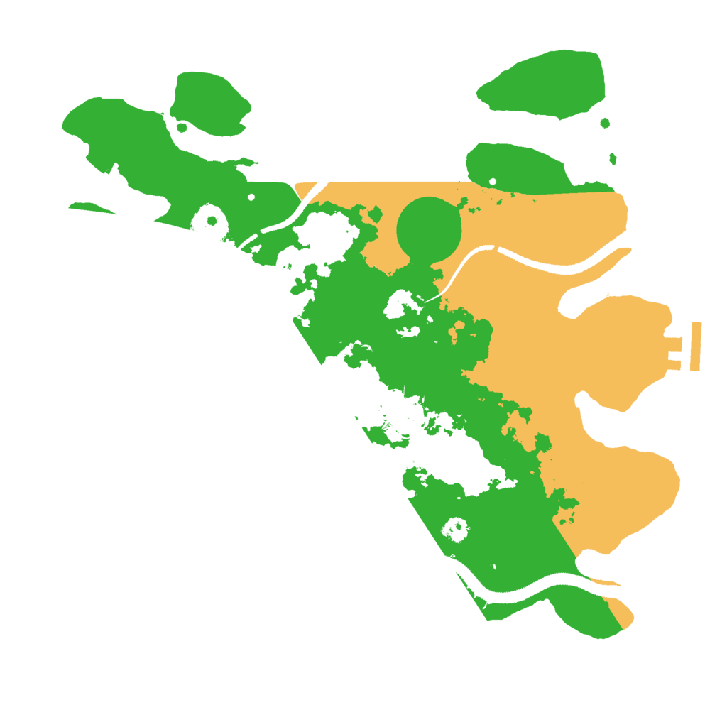 Biome Rust Map: Procedural Map, Size: 3000, Seed: 63808499