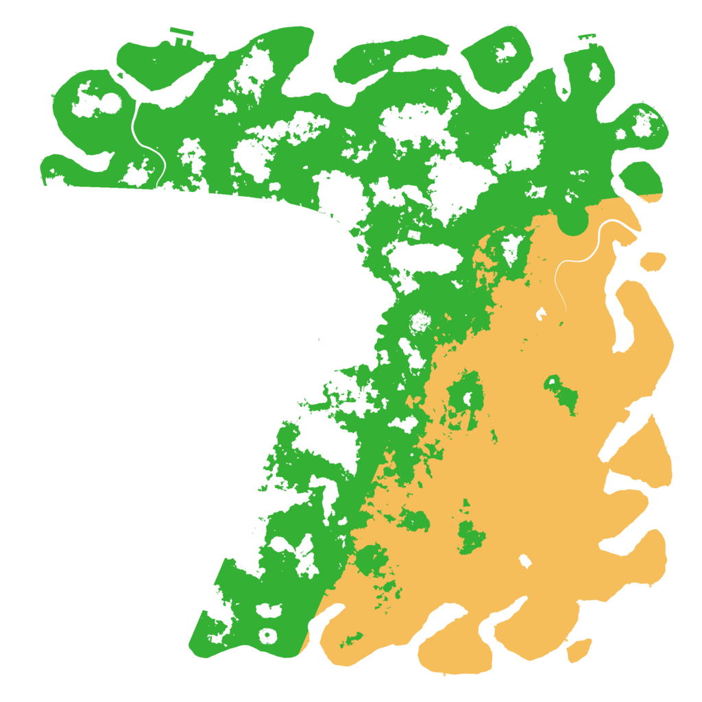 Biome Rust Map: Procedural Map, Size: 6000, Seed: 63808490