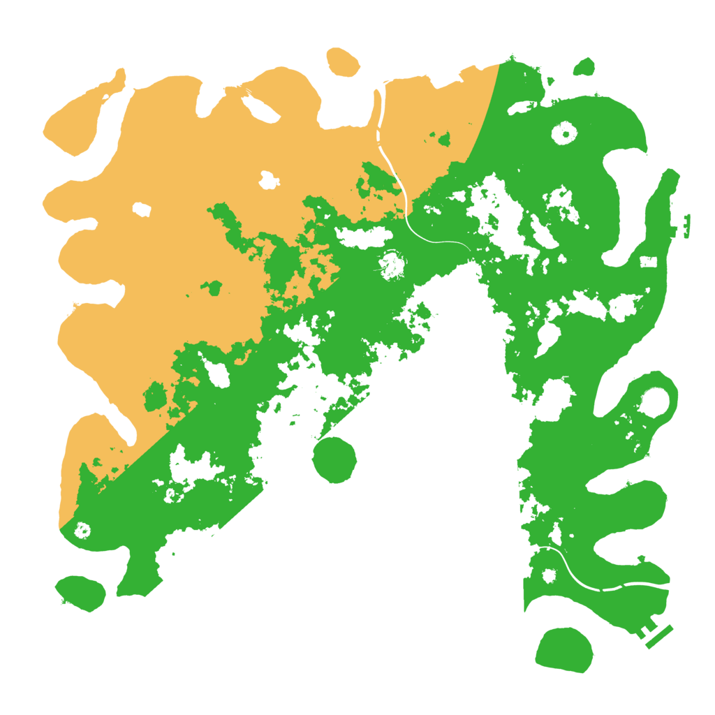 Biome Rust Map: Procedural Map, Size: 4500, Seed: 315736