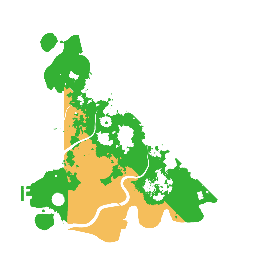 Biome Rust Map: Procedural Map, Size: 3500, Seed: 611668