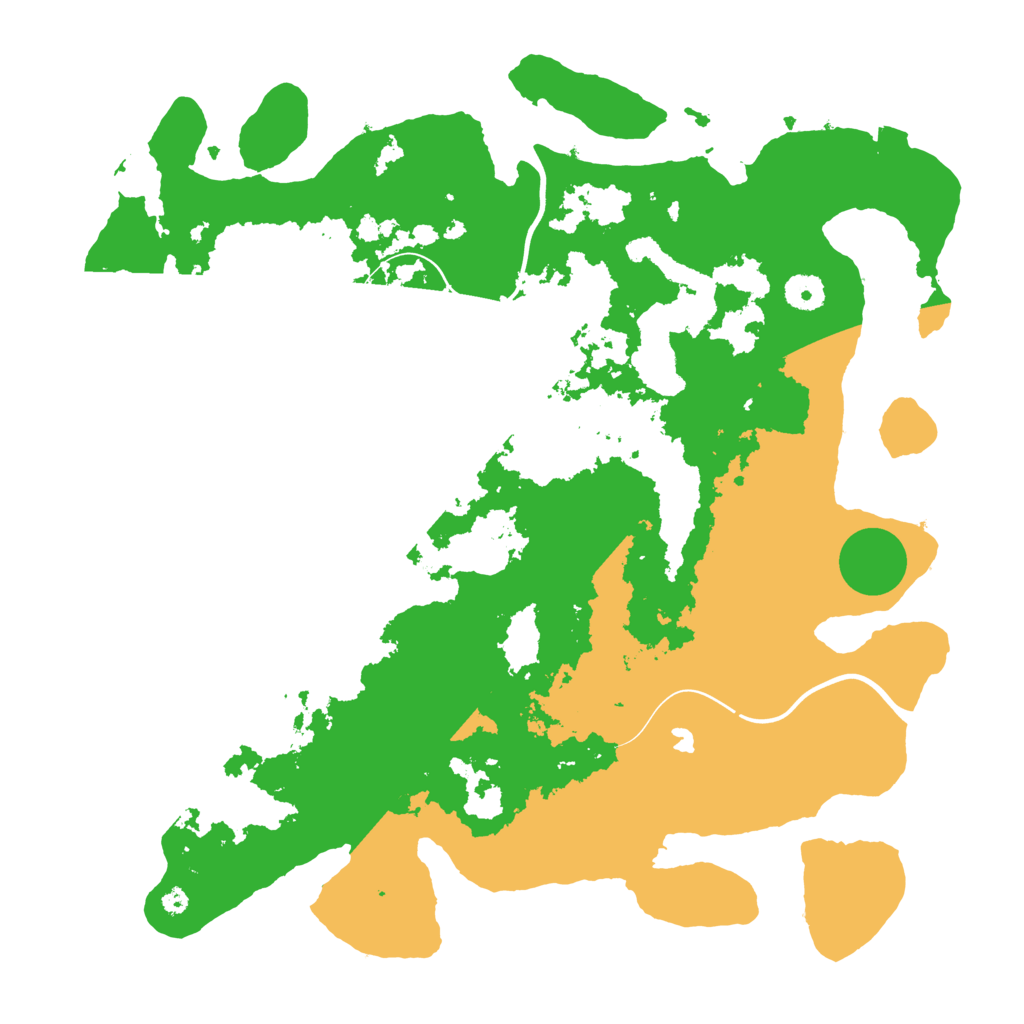 Biome Rust Map: Procedural Map, Size: 4000, Seed: 12341111