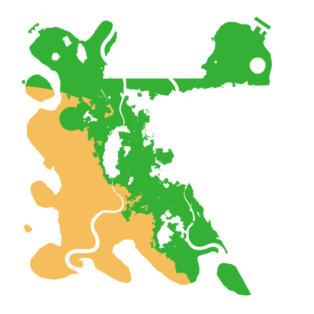 Biome Rust Map: Procedural Map, Size: 3500, Seed: 2055893432