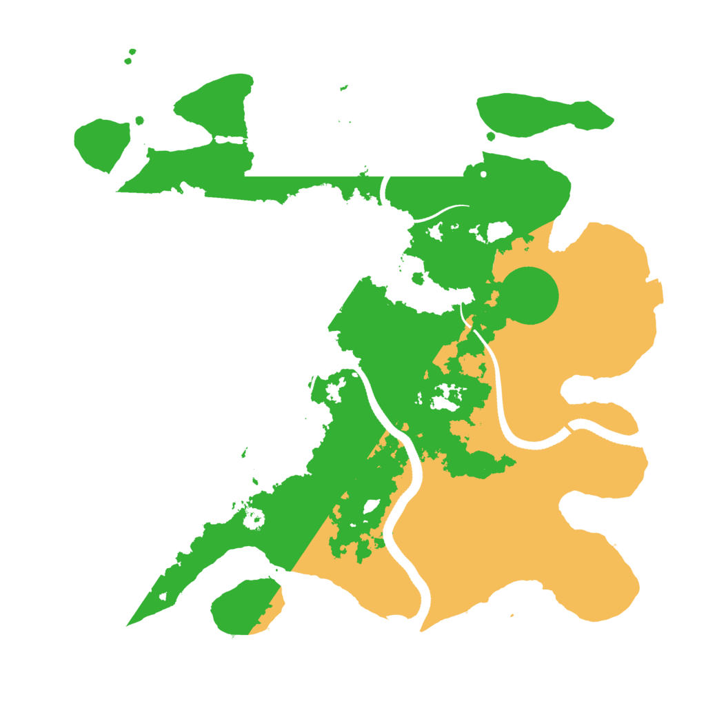 Biome Rust Map: Procedural Map, Size: 3250, Seed: 99917666
