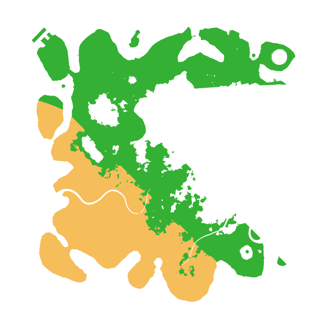 Biome Rust Map: Procedural Map, Size: 3600, Seed: 520193