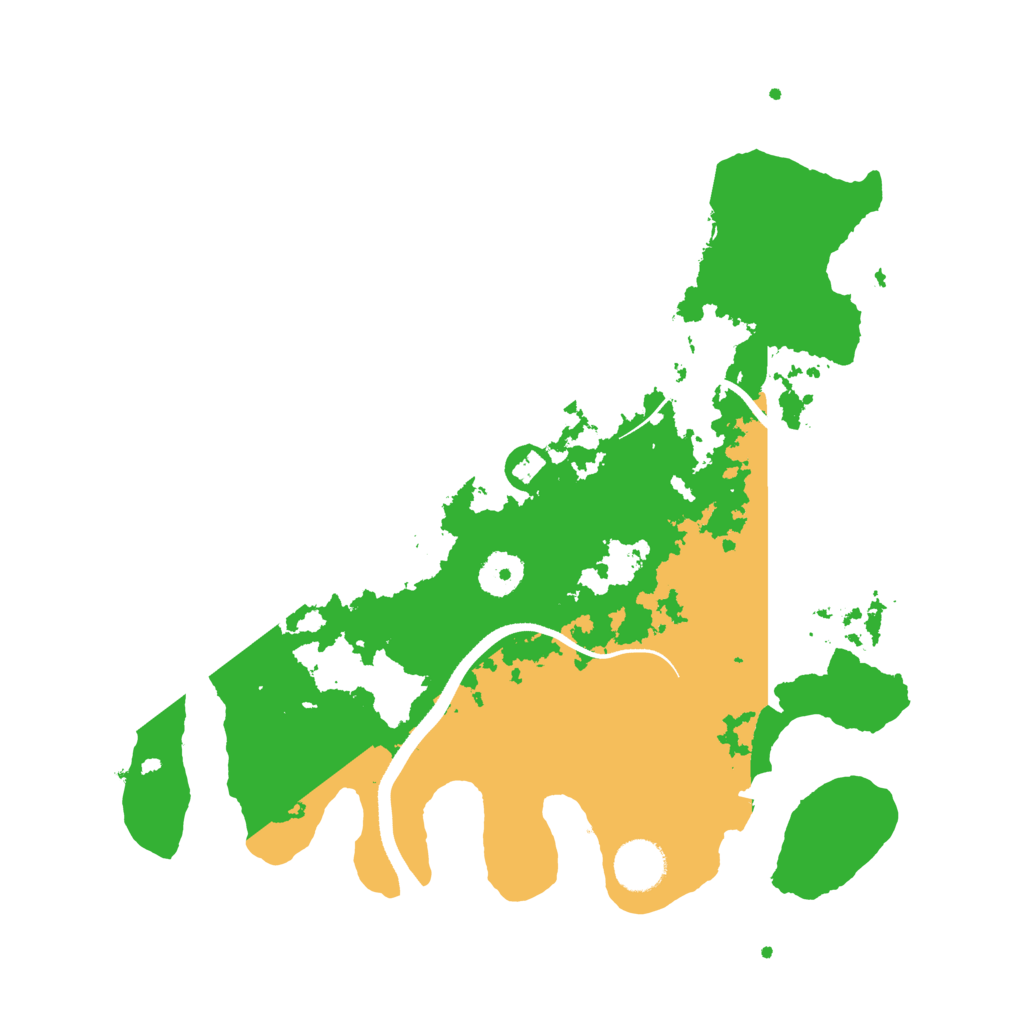 Biome Rust Map: Procedural Map, Size: 3500, Seed: 247392