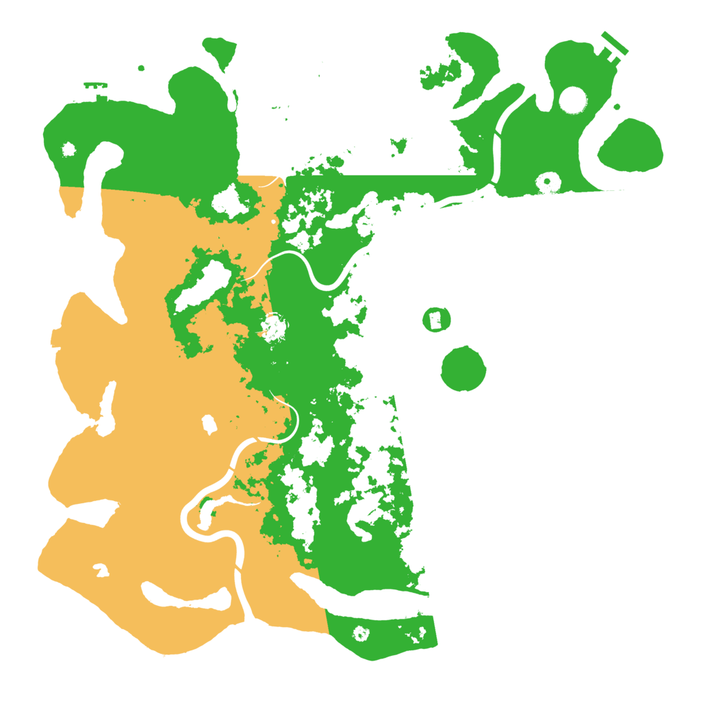 Biome Rust Map: Procedural Map, Size: 4500, Seed: 250262