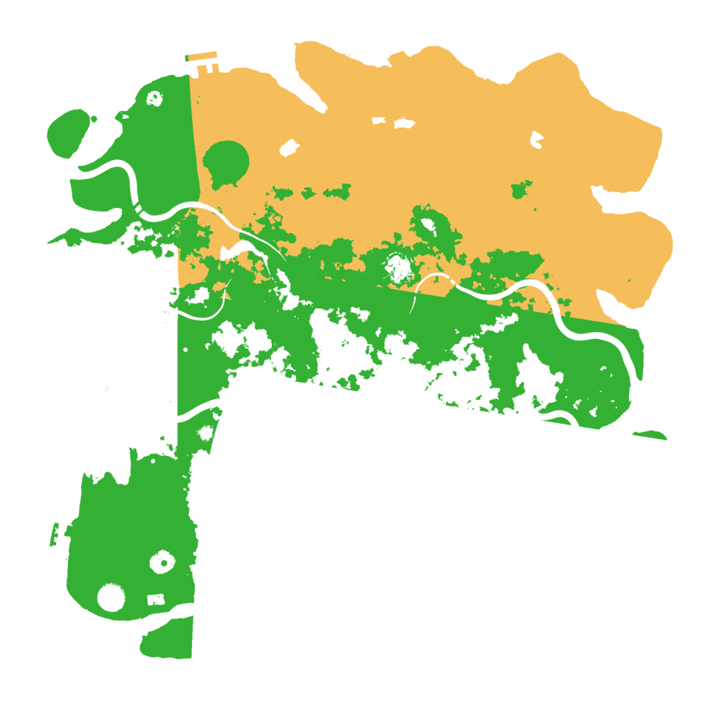 Biome Rust Map: Procedural Map, Size: 4500, Seed: 66554