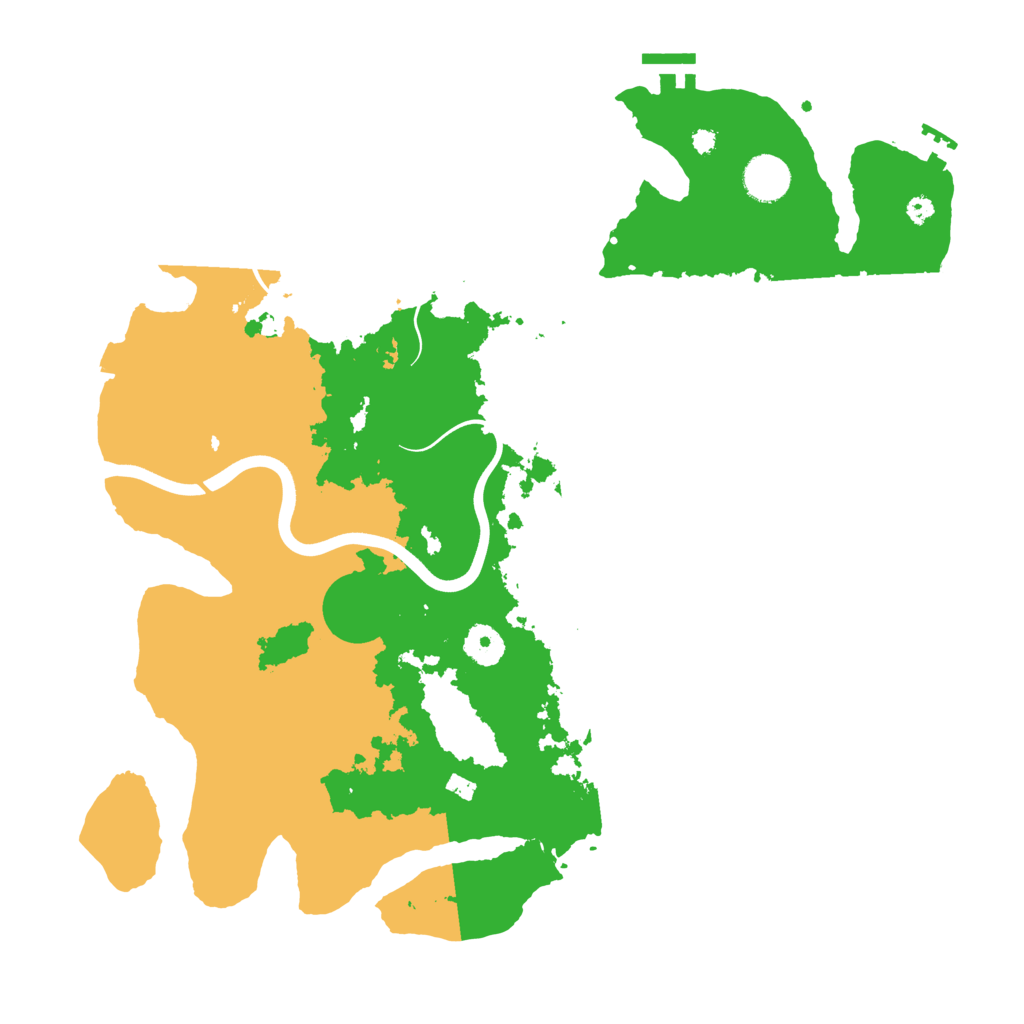 Biome Rust Map: Procedural Map, Size: 3850, Seed: 2057297059