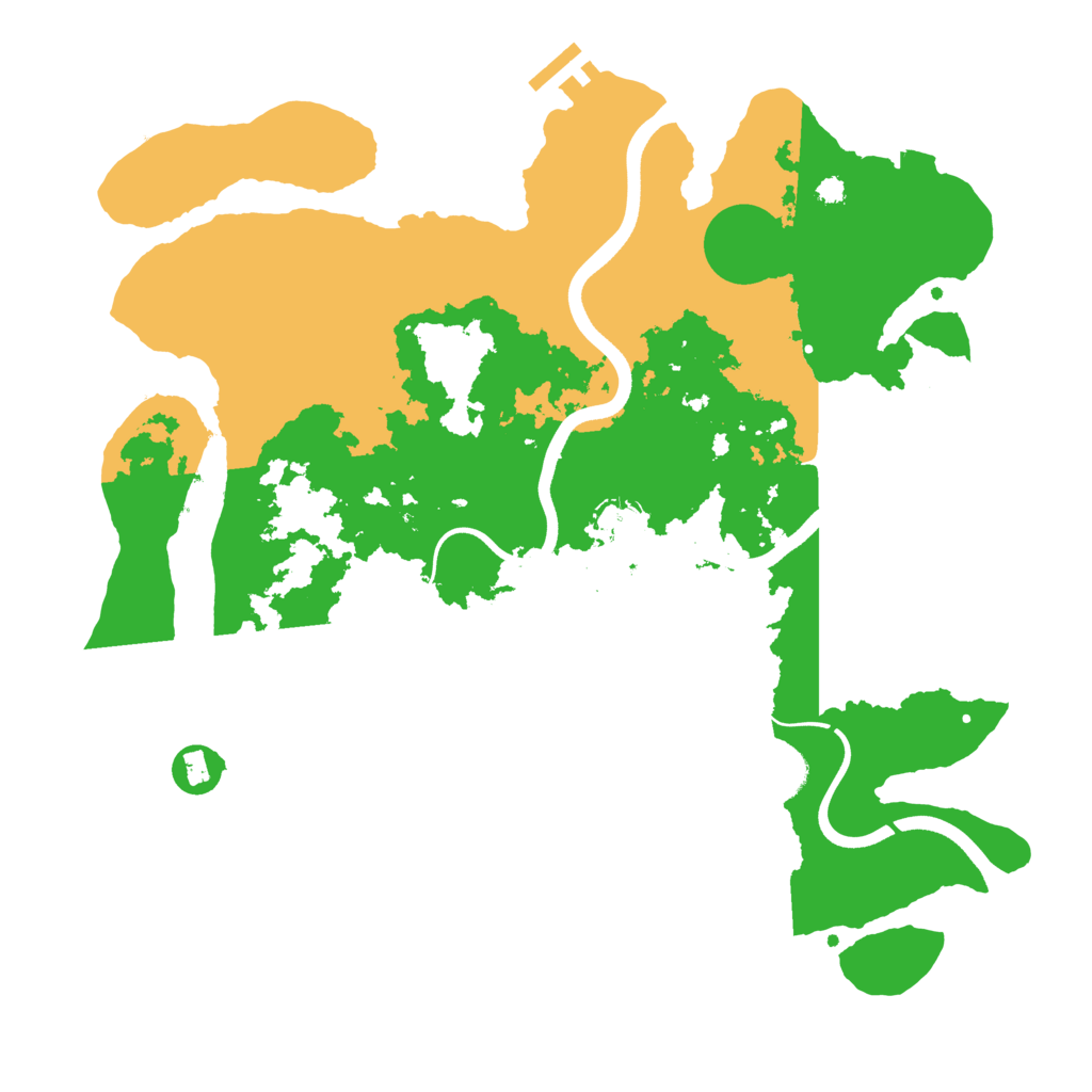 Biome Rust Map: Procedural Map, Size: 3600, Seed: 579482