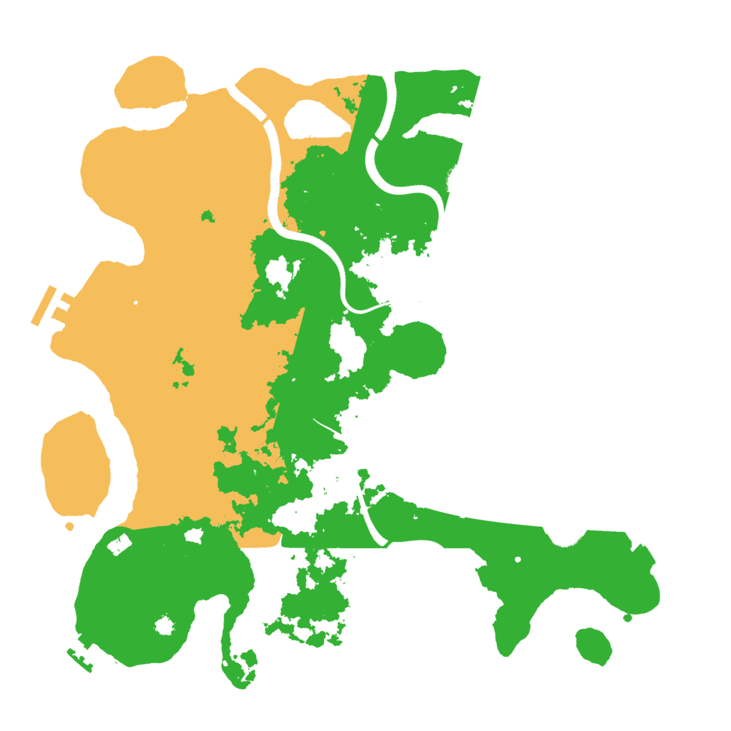 Biome Rust Map: Procedural Map, Size: 3500, Seed: 100019742
