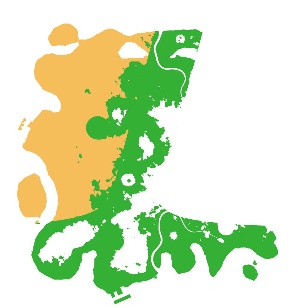 Biome Rust Map: Procedural Map, Size: 3500, Seed: 100019742