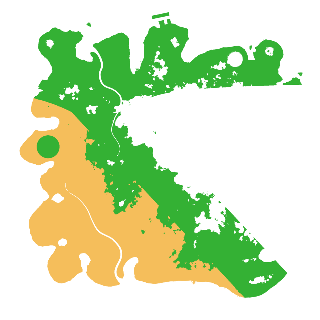 Biome Rust Map: Procedural Map, Size: 3700, Seed: 672661396